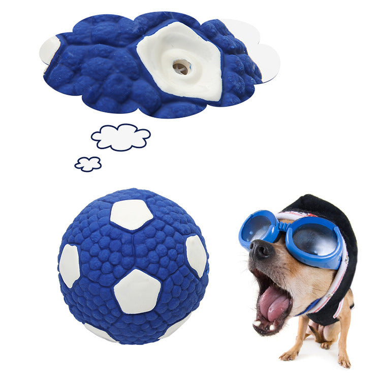 Dog Toys Latex Rugby Tennis Dog Bite Sound Ball Pet Toys