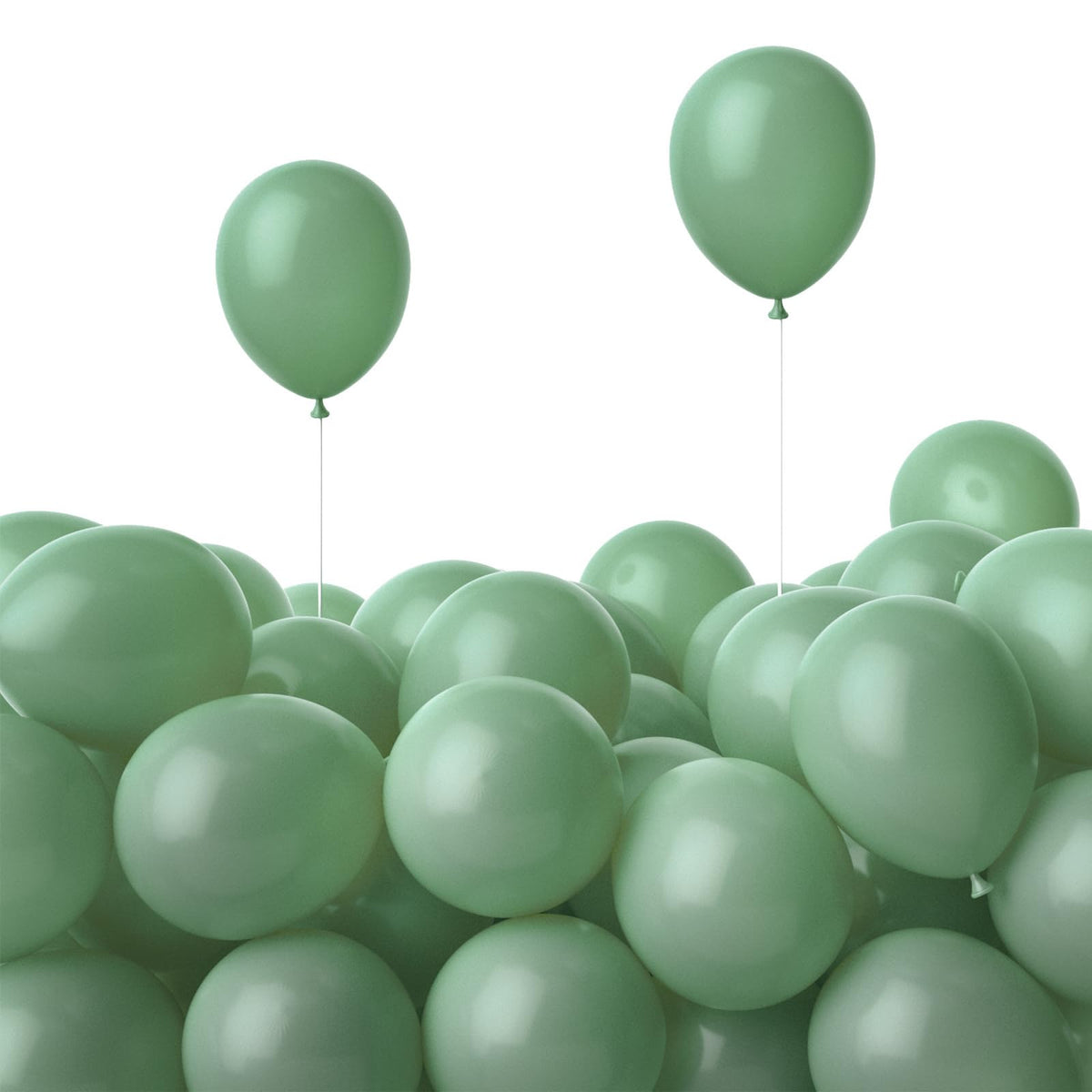 PartyWoo White Balloons 155pcs Matte White Latex Balloons Different Sizes