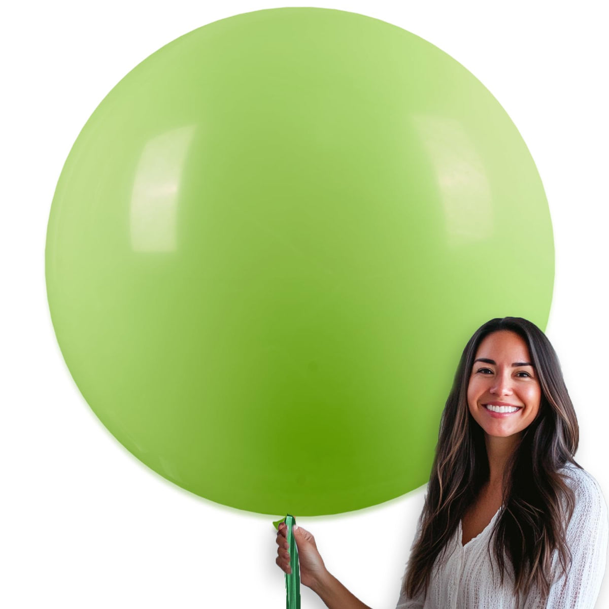 PartyWoo White Balloons 155pcs Matte White Latex Balloons Different Sizes