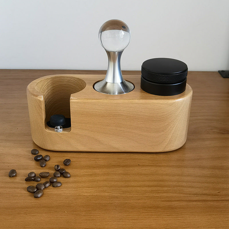Espresso Press Holder Wooden Press Holder Bar Press Pad Coffee Machine Matching Appliance Handle Press Holder