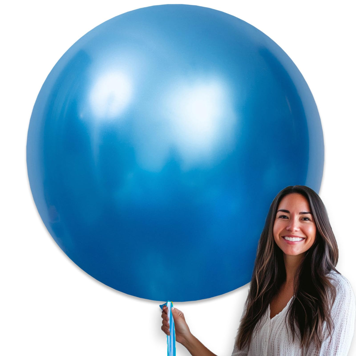 PartyWoo White Balloons 155pcs Matte White Latex Balloons Different Sizes