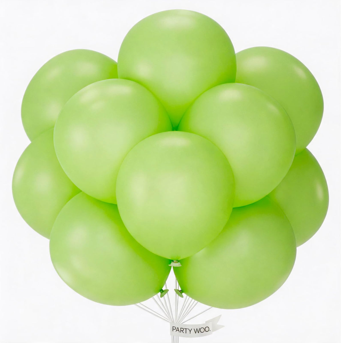 PartyWoo White Balloons 155pcs Matte White Latex Balloons Different Sizes