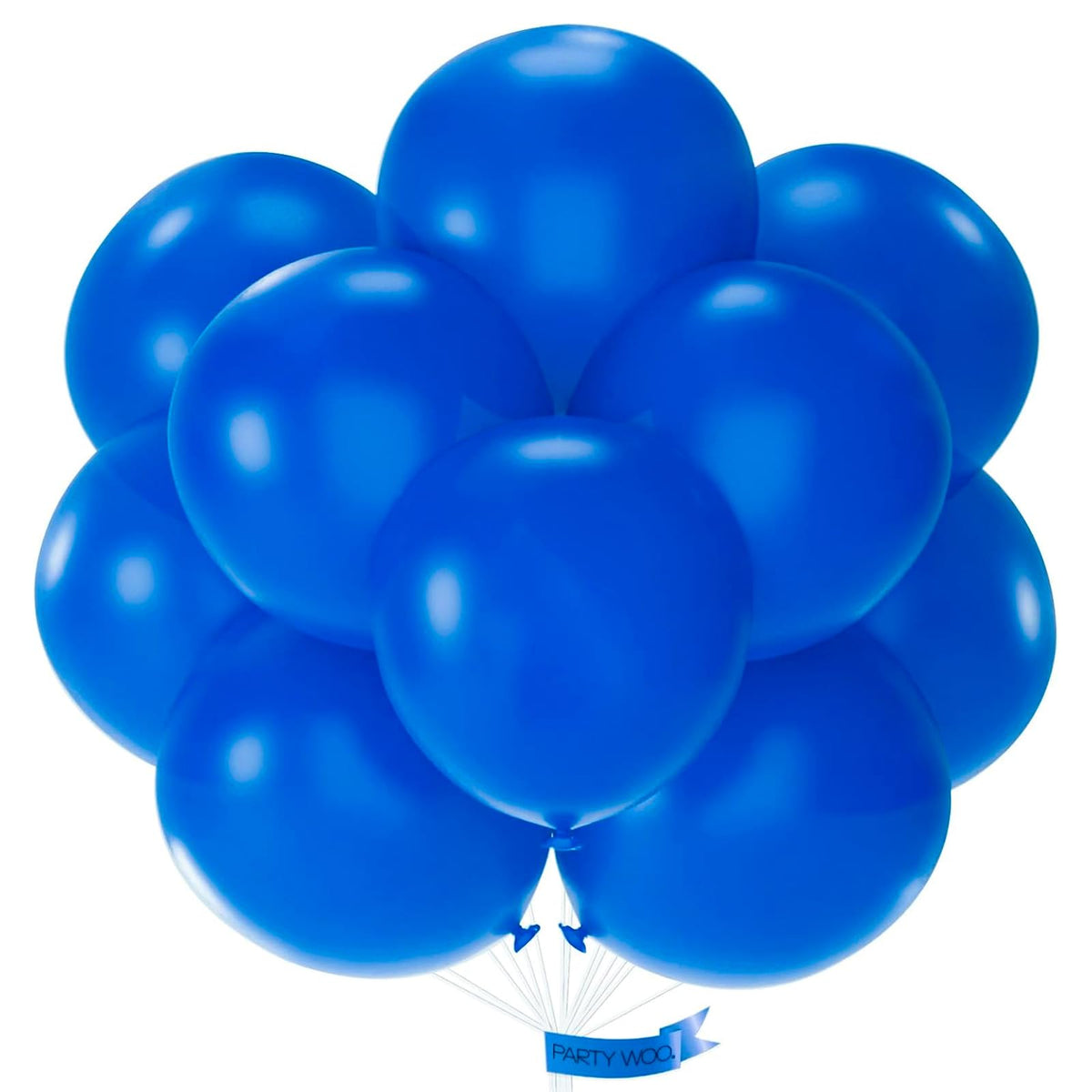 PartyWoo White Balloons 155pcs Matte White Latex Balloons Different Sizes