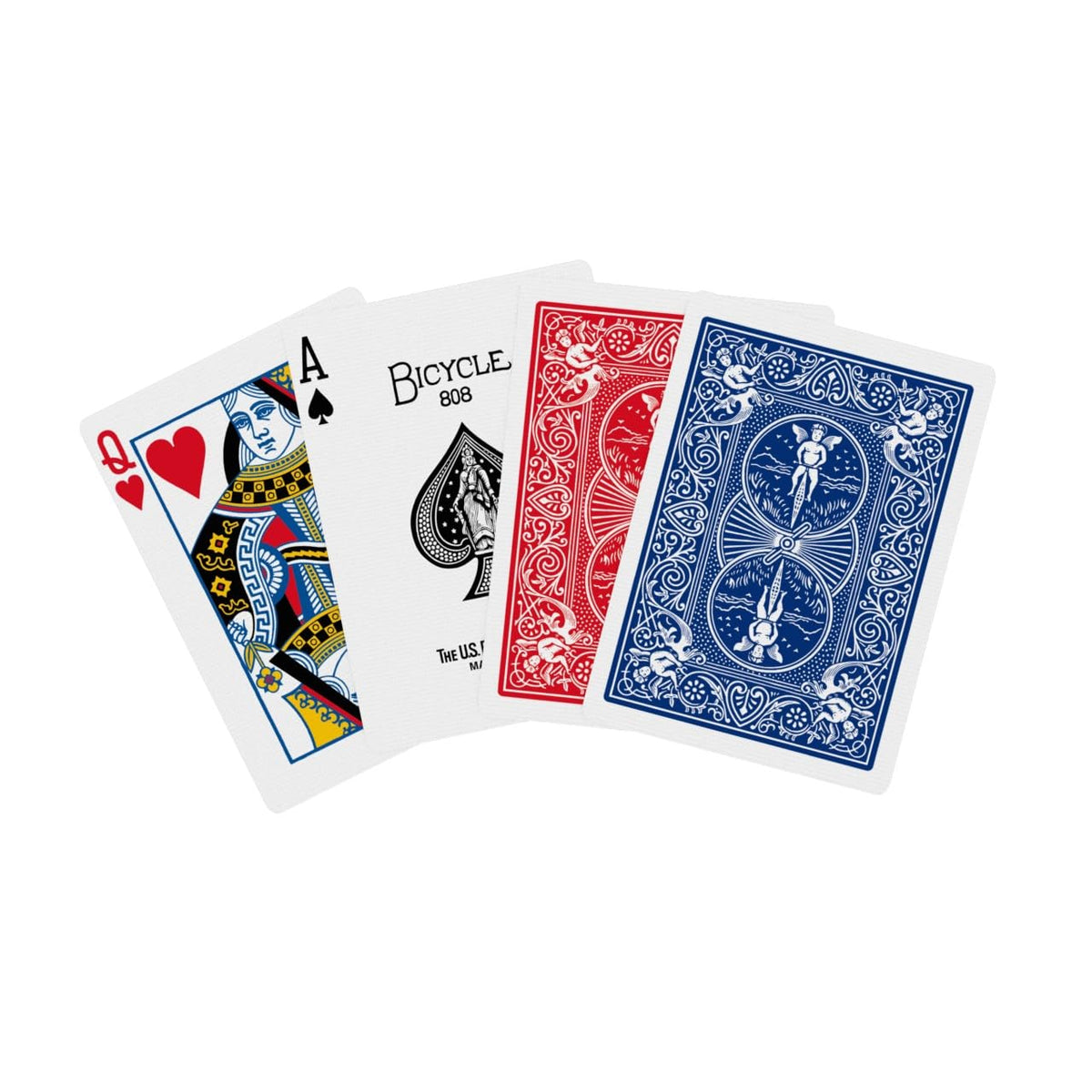 Bicycle Rider Back Playing Cards 12 Pack Poker Size Red Blue Bulk Set