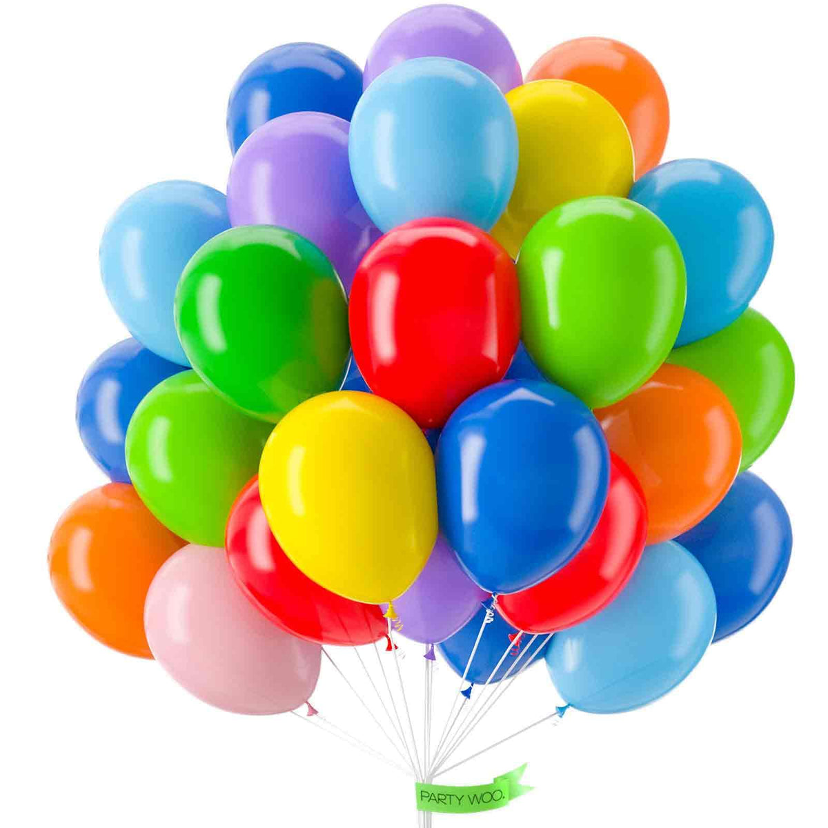 PartyWoo Red Balloons 50pcs Red Helium Latex Balloons 12 Inch