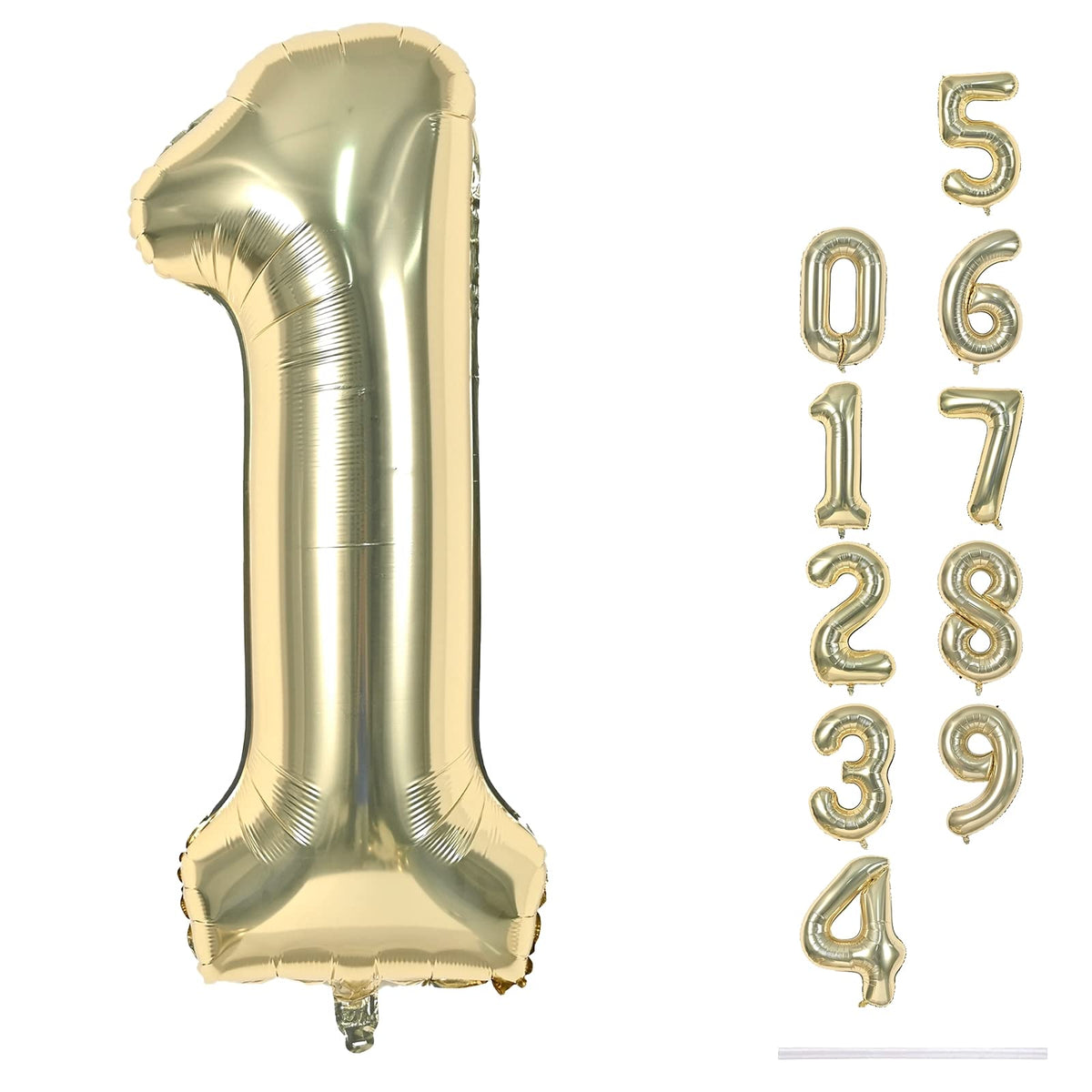 40 Inch Balloon Number 3 Blue, Large Foil Number Balloons Set 0-9, Digital 3 Helium Balloons for Boys Men 3rd 13th 30th Birthday Anniversary Graduation New Year's Eve Party Decoration Supplies