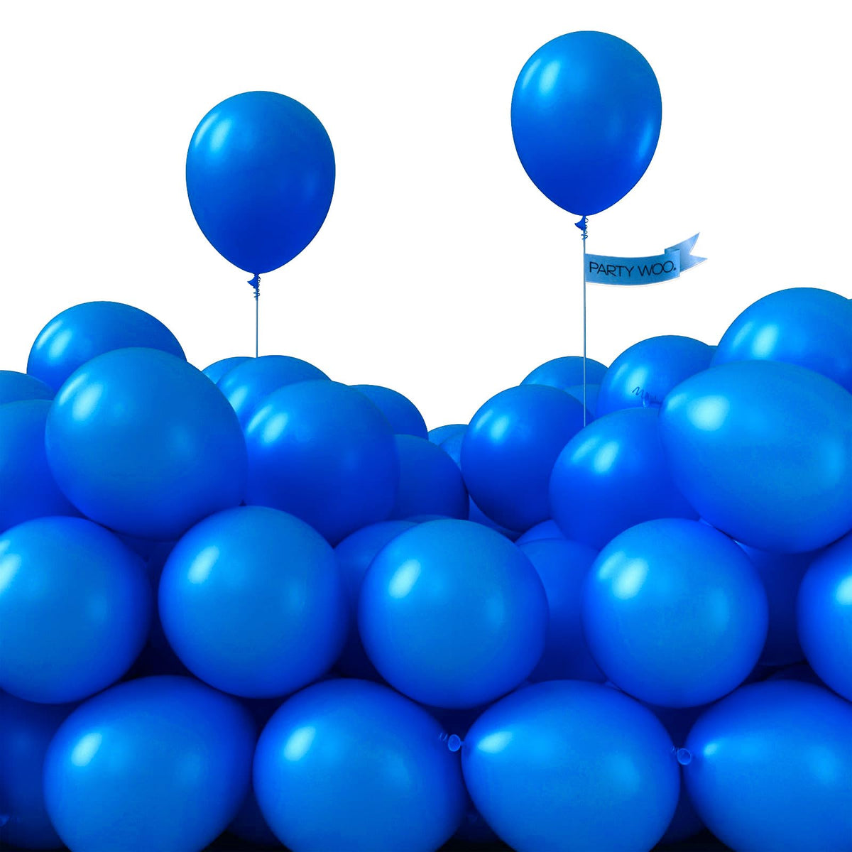 PartyWoo White Balloons 155pcs Matte White Latex Balloons Different Sizes