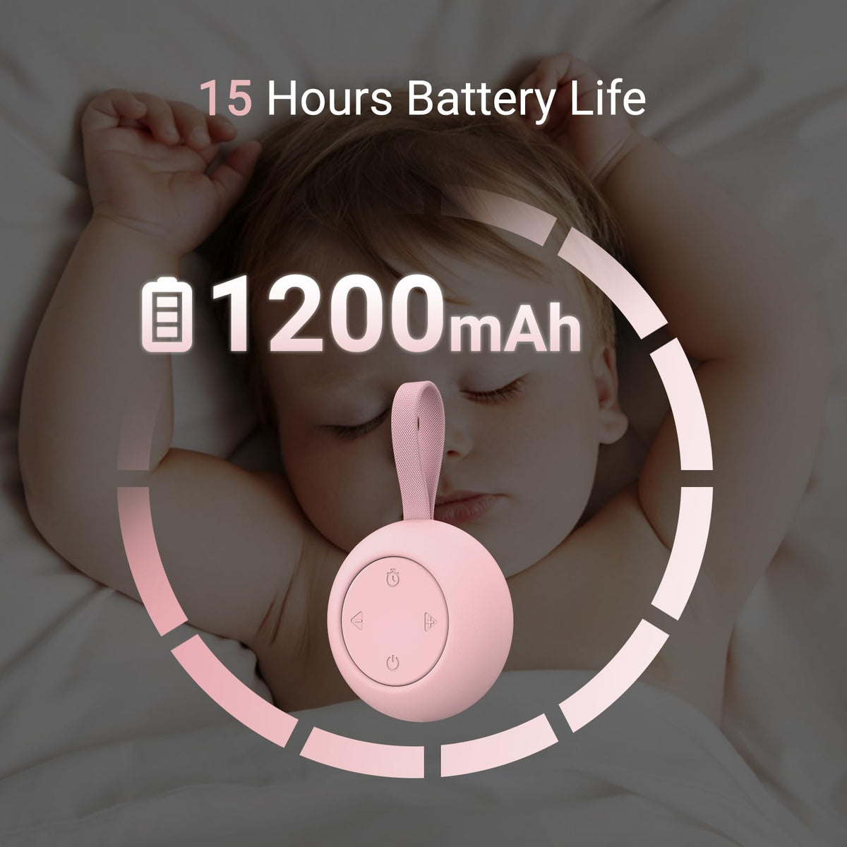 Portable Baby Sound Machine & Essentials for Babies & Kids-Rose