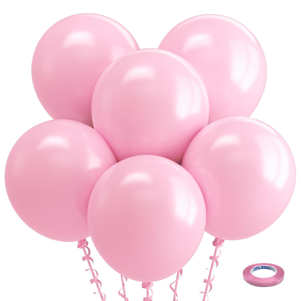 Bezente Assorted Latex Rainbow Balloons 100 Pack 12 inch