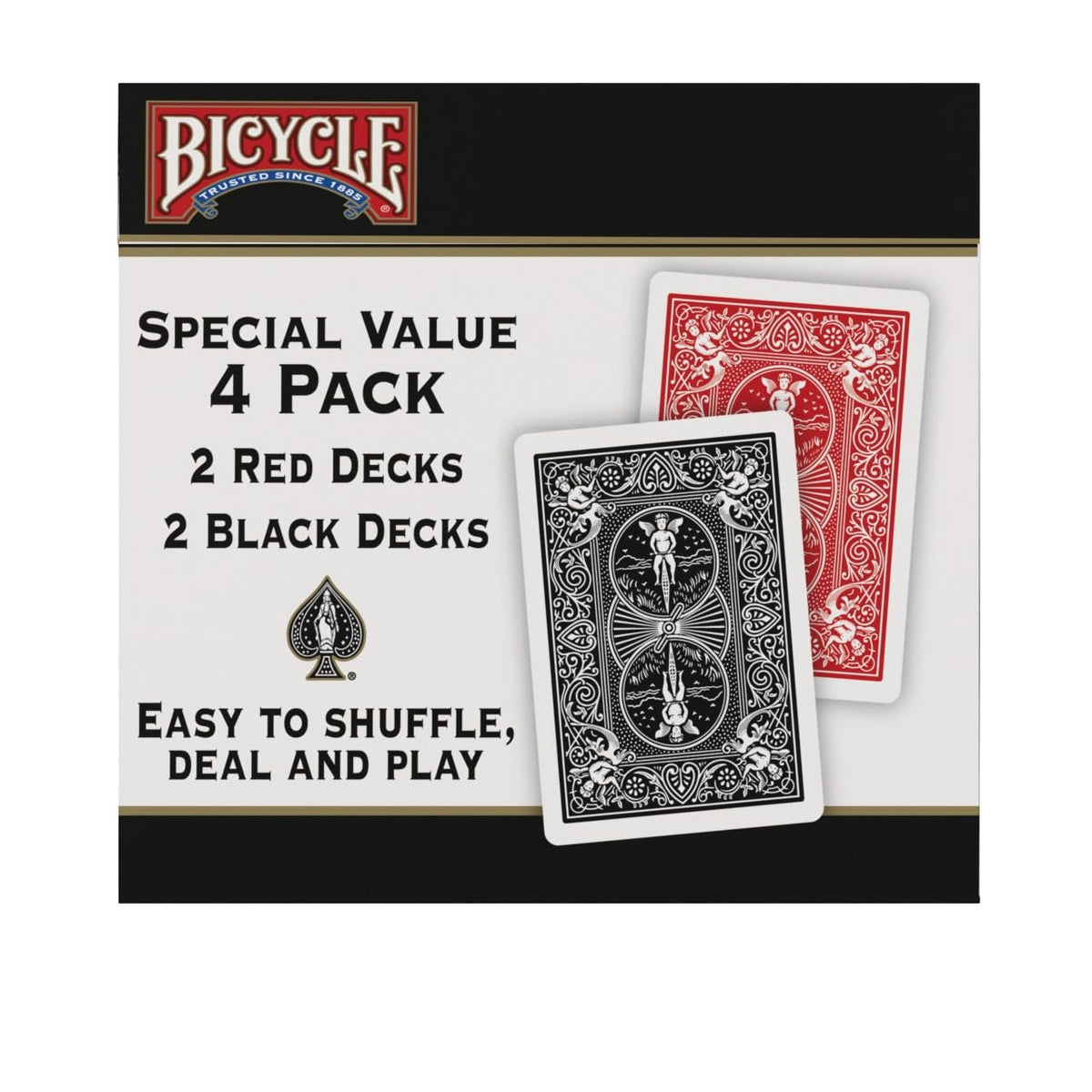 Bicycle Rider Back Playing Cards 12 Pack Poker Size Red Blue Bulk Set