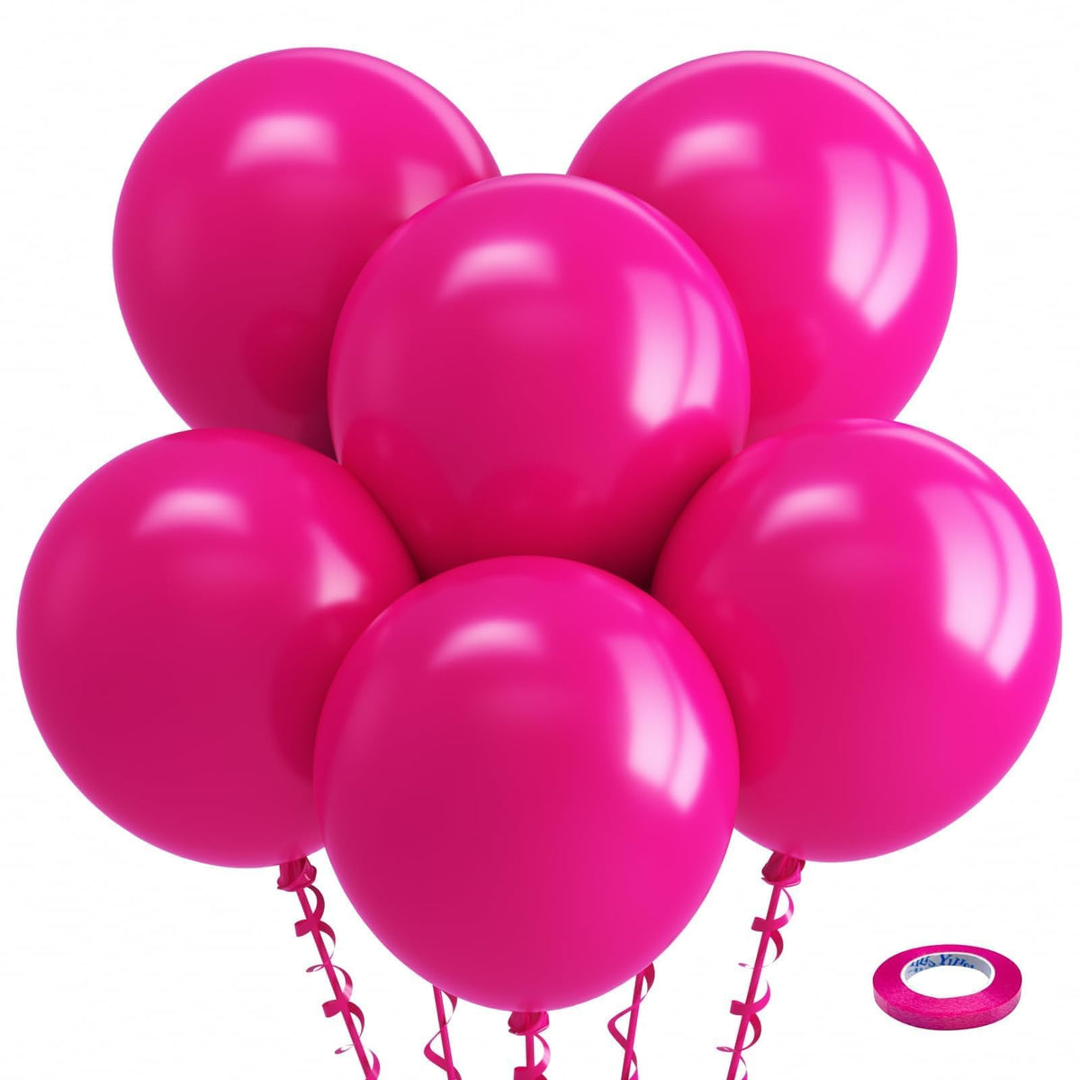 Bezente Assorted Latex Rainbow Balloons 100 Pack 12 inch