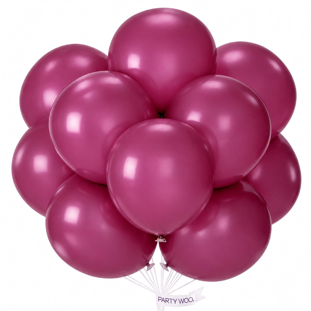PartyWoo White Balloons 155pcs Matte White Latex Balloons Different Sizes