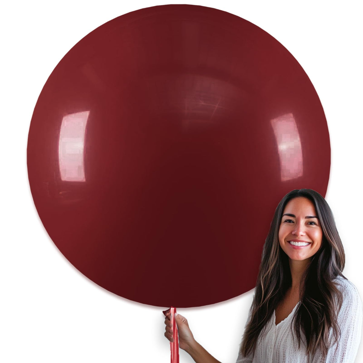 PartyWoo White Balloons 155pcs Matte White Latex Balloons Different Sizes