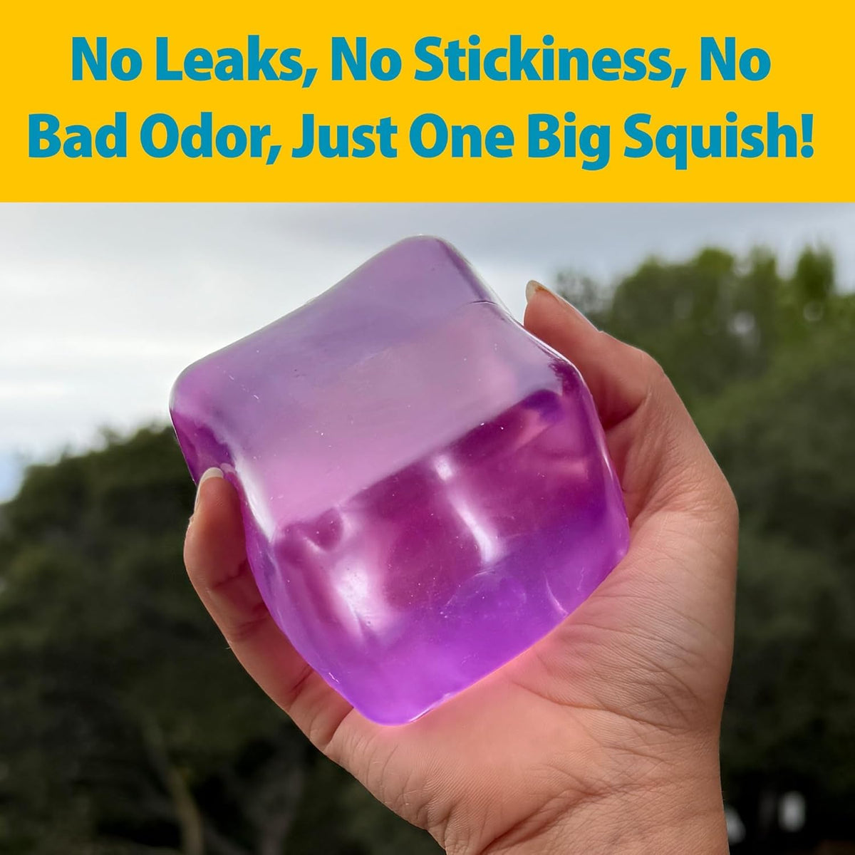 Original BigBlok Premium Stress Cube 2 Pack, Squishy Fidget Toy, Adults