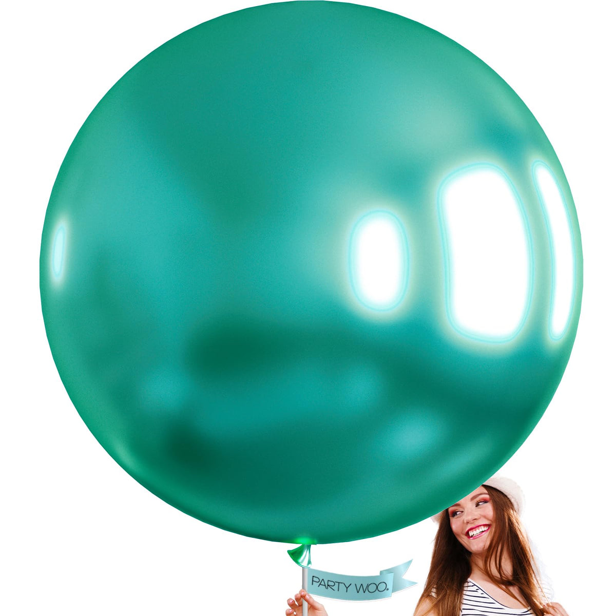 PartyWoo White Balloons 155pcs Matte White Latex Balloons Different Sizes