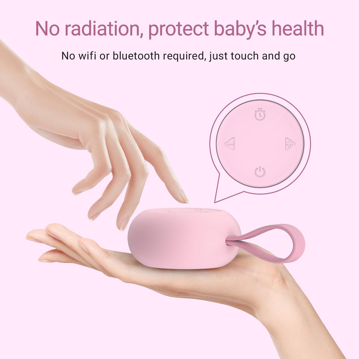 Portable Baby Sound Machine & Essentials for Babies & Kids-Rose