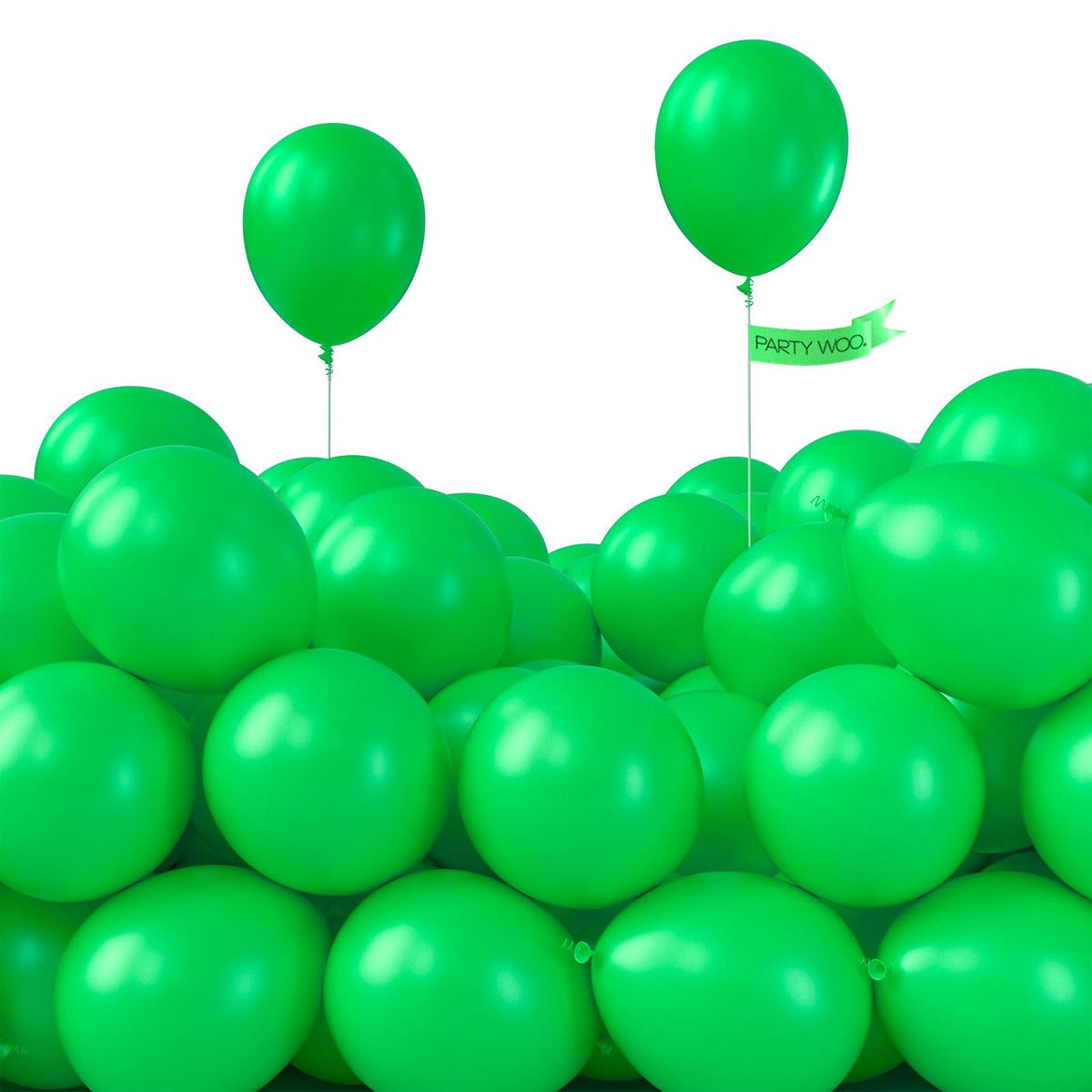 PartyWoo White Balloons 155pcs Matte White Latex Balloons Different Sizes