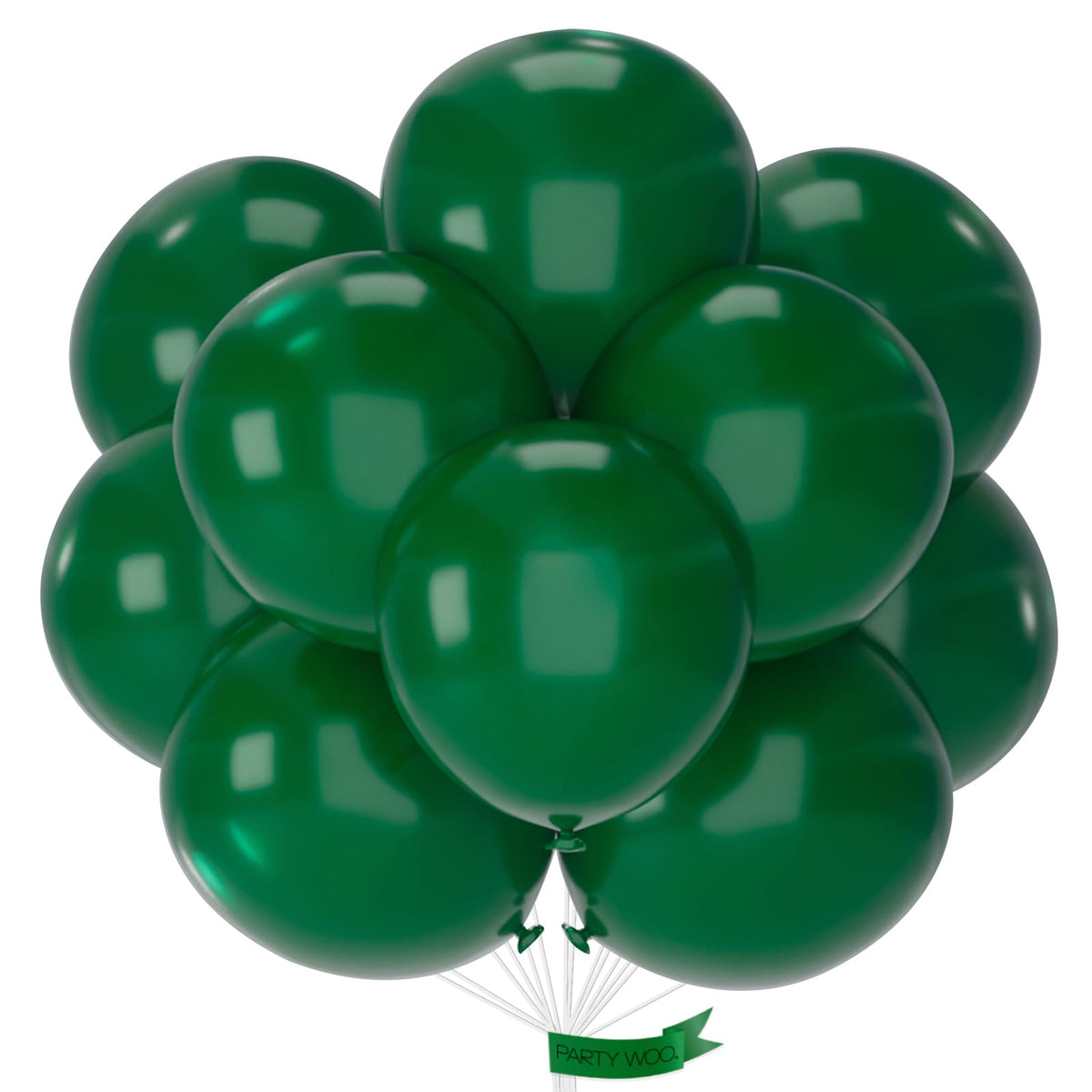 PartyWoo White Balloons 155pcs Matte White Latex Balloons Different Sizes