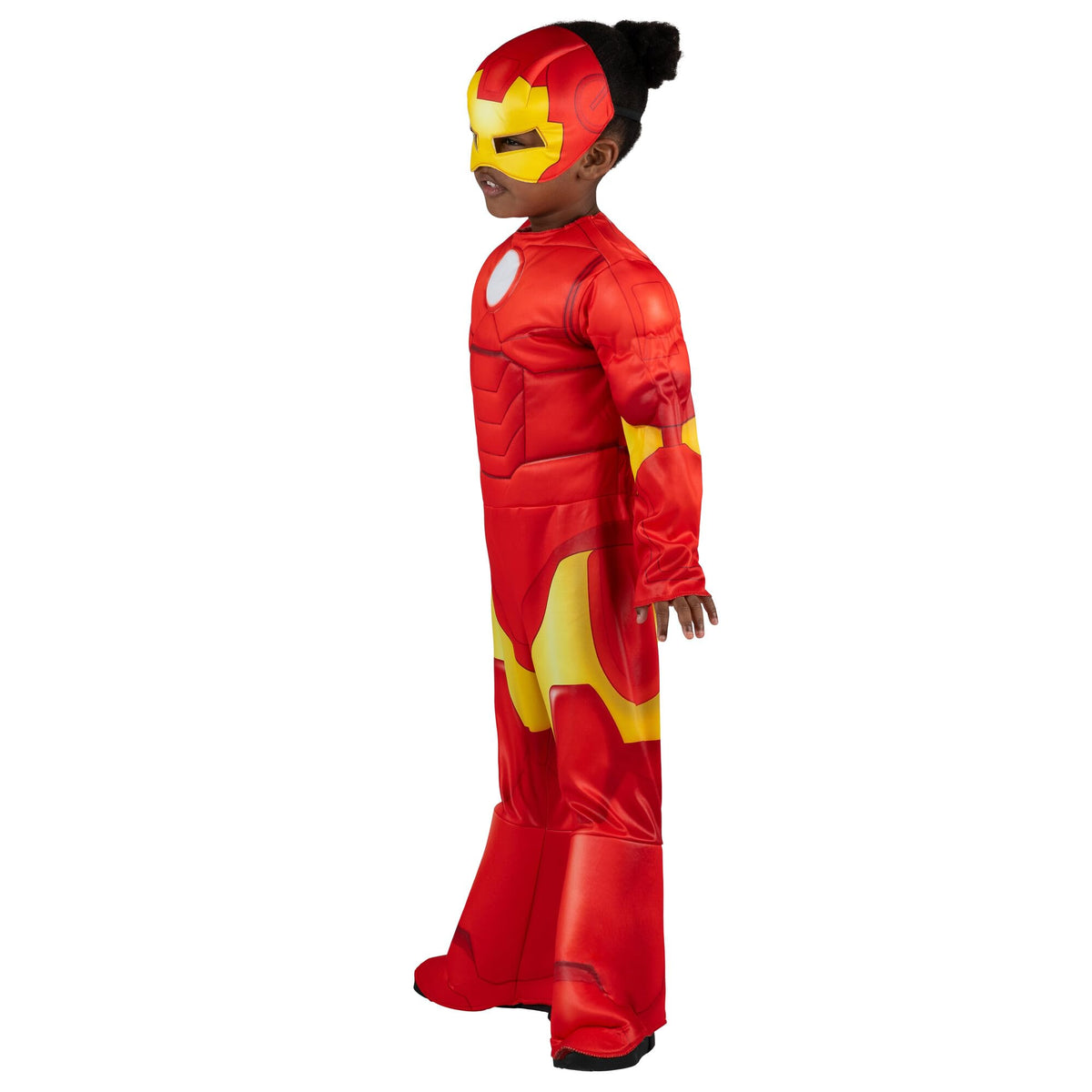 MARVEL Official Toddler Deluxe Halloween Costume - Premium Quality Padded Jumpsuit and Fabric Headpiece (3T-4T)