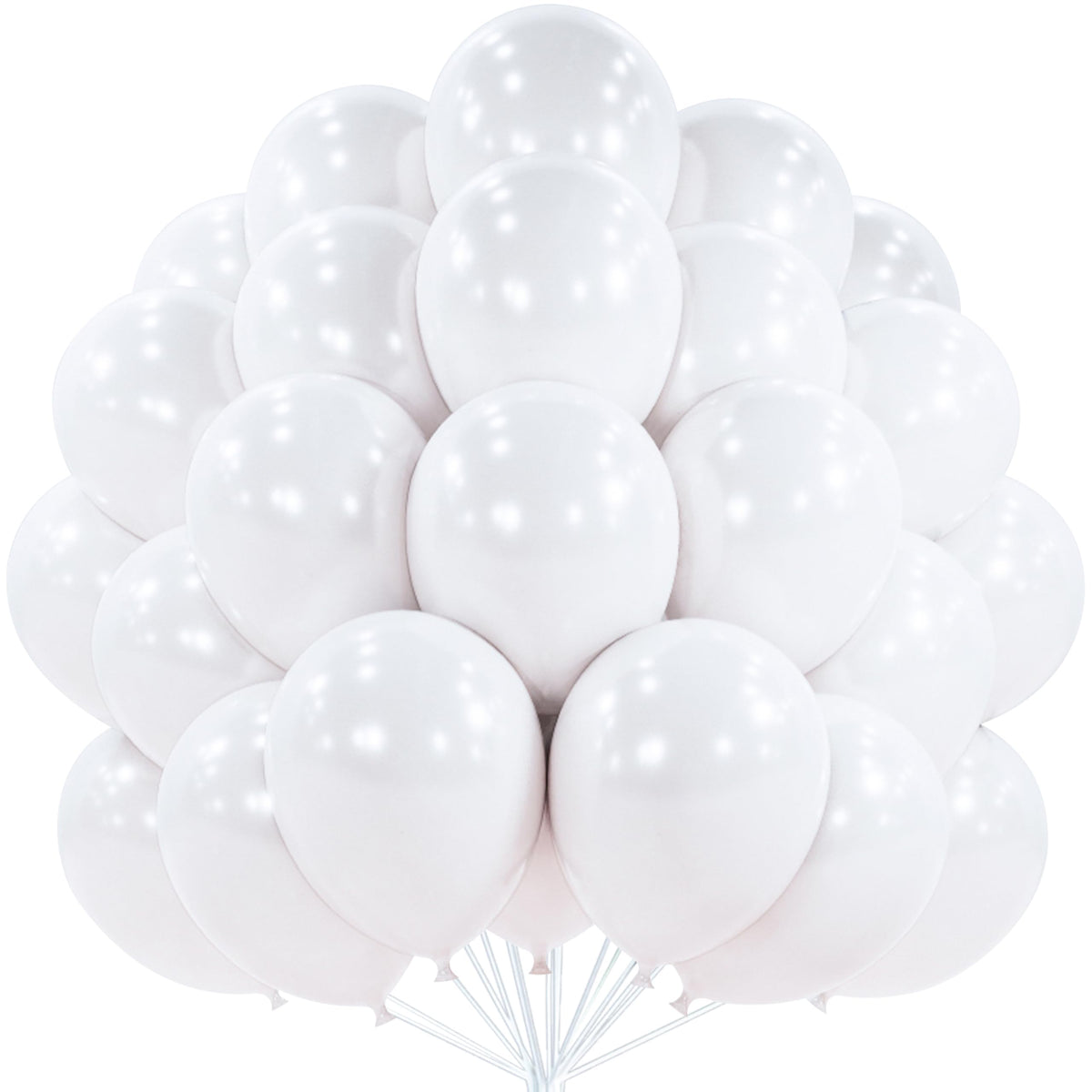 PartyWoo Red Balloons 50pcs Red Helium Latex Balloons 12 Inch