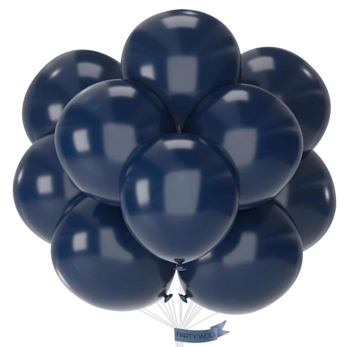 PartyWoo White Balloons 155pcs Matte White Latex Balloons Different Sizes