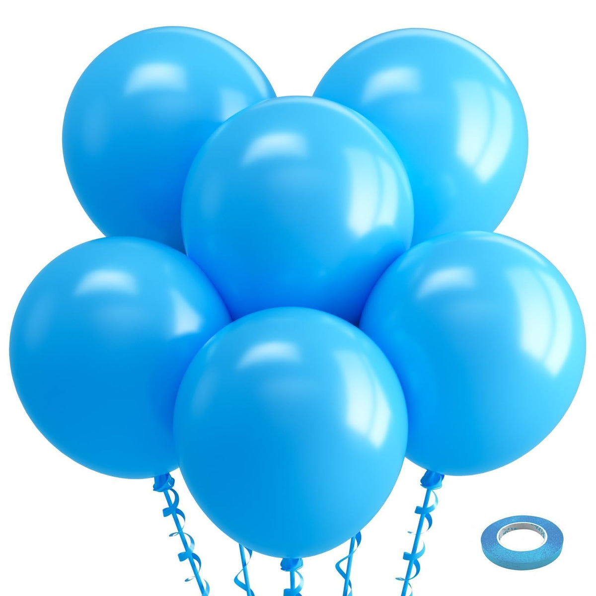 Bezente Assorted Latex Rainbow Balloons 100 Pack 12 inch