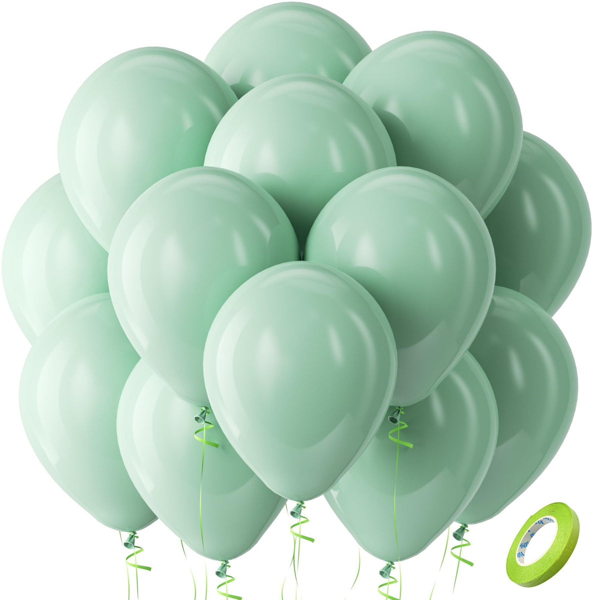 Bezente Assorted Latex Rainbow Balloons 100 Pack 12 inch