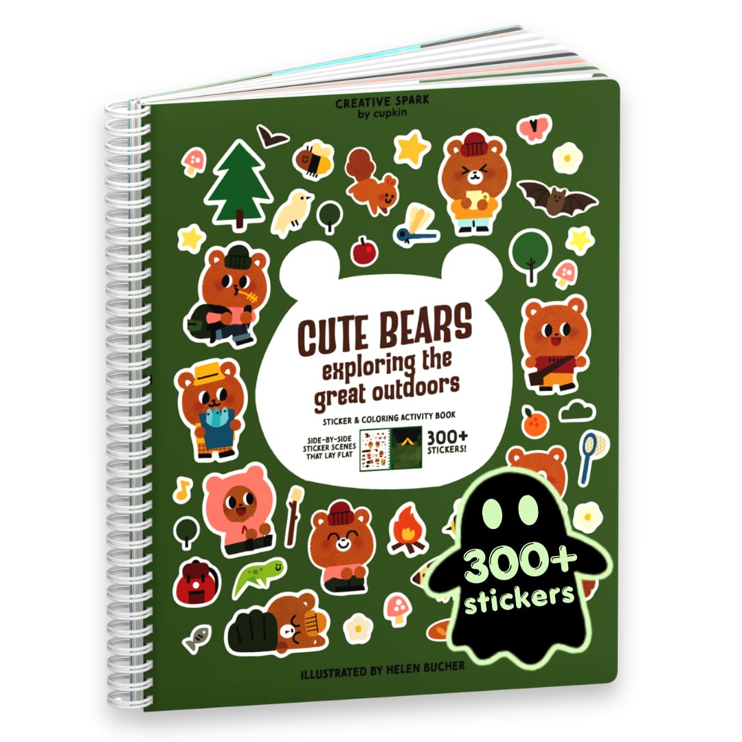 Cupkin Spooky Village Halloween Coloring & Sticker Book | 300+ Stickers