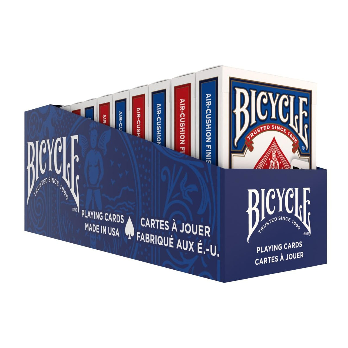 Bicycle Rider Back Playing Cards 12 Pack Poker Size Red Blue Bulk Set