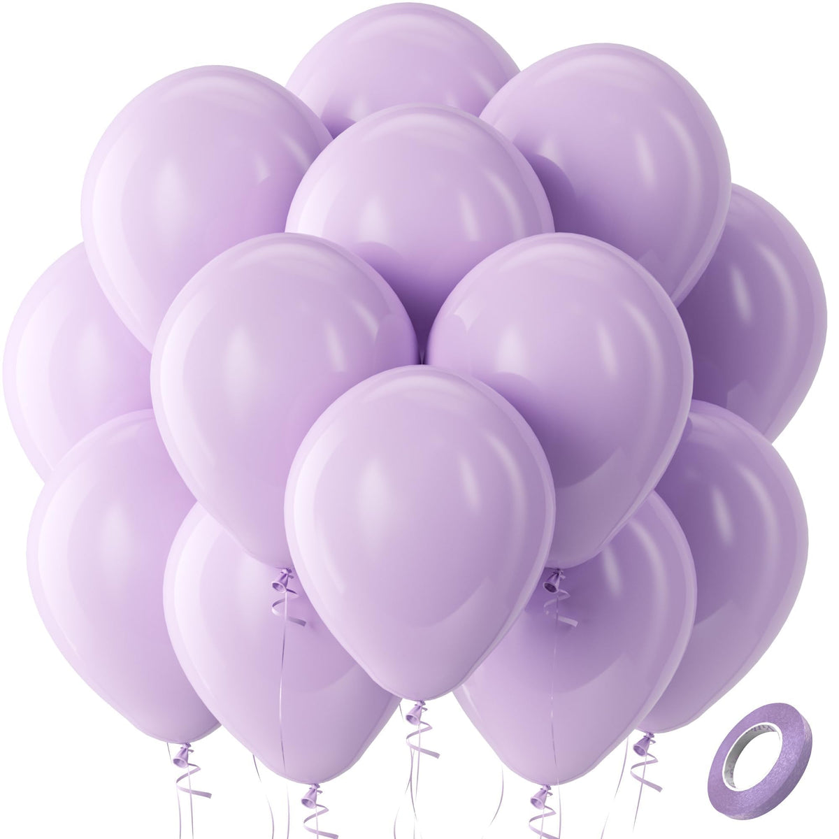 Bezente Assorted Latex Rainbow Balloons 100 Pack 12 inch