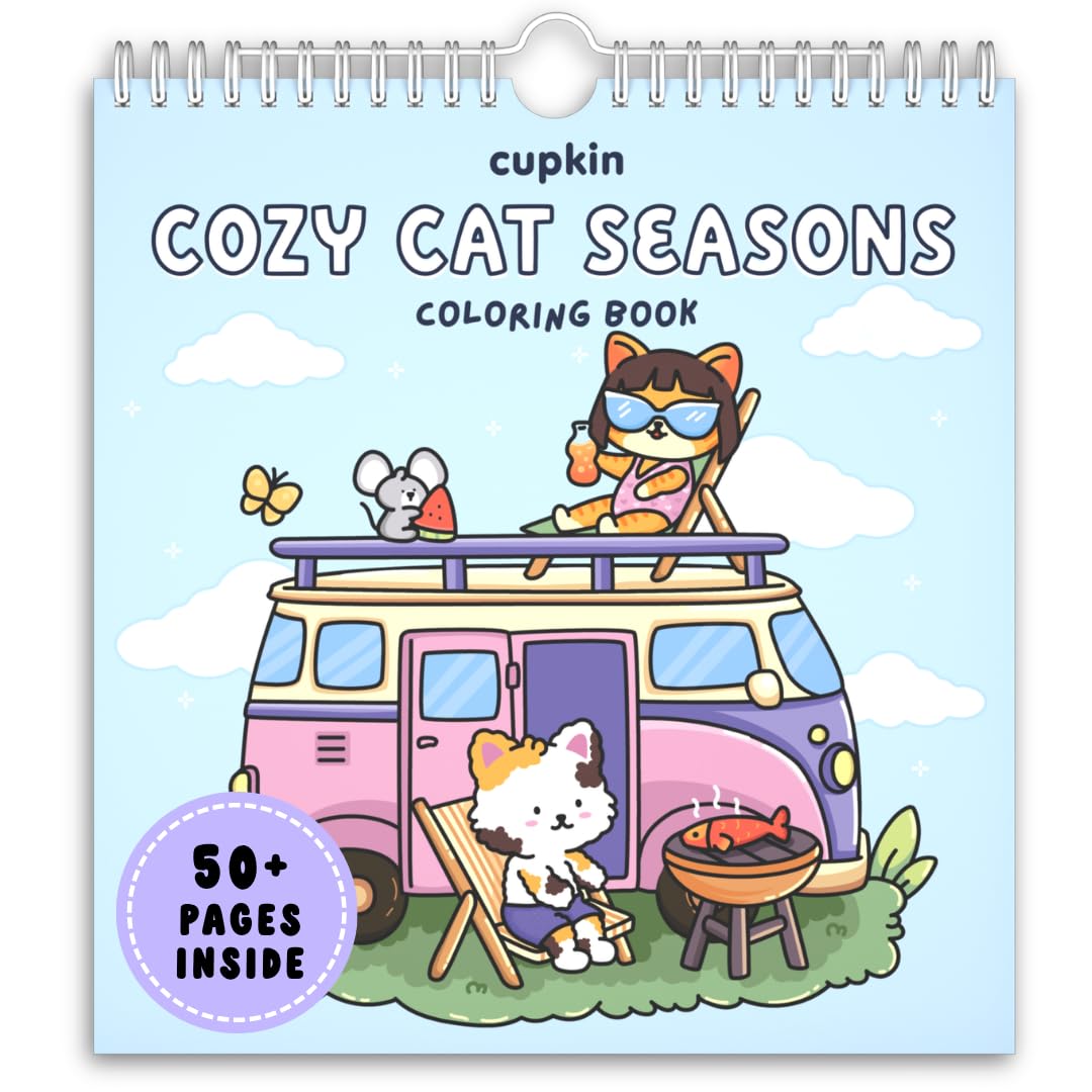 Cupkin Spooky Village Halloween Coloring & Sticker Book | 300+ Stickers