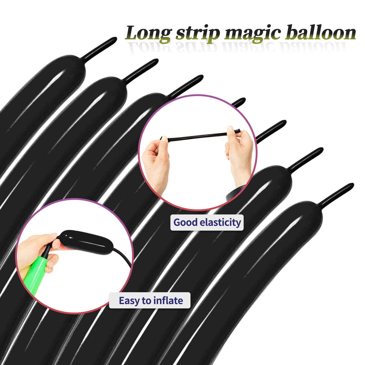 Long Orange 260 Balloons Kit for Kids Party Decor, Bright Long Balloons Twisting Animals Pack Thicken Latex for Halloween Orange Balloon Arch Party Decor.