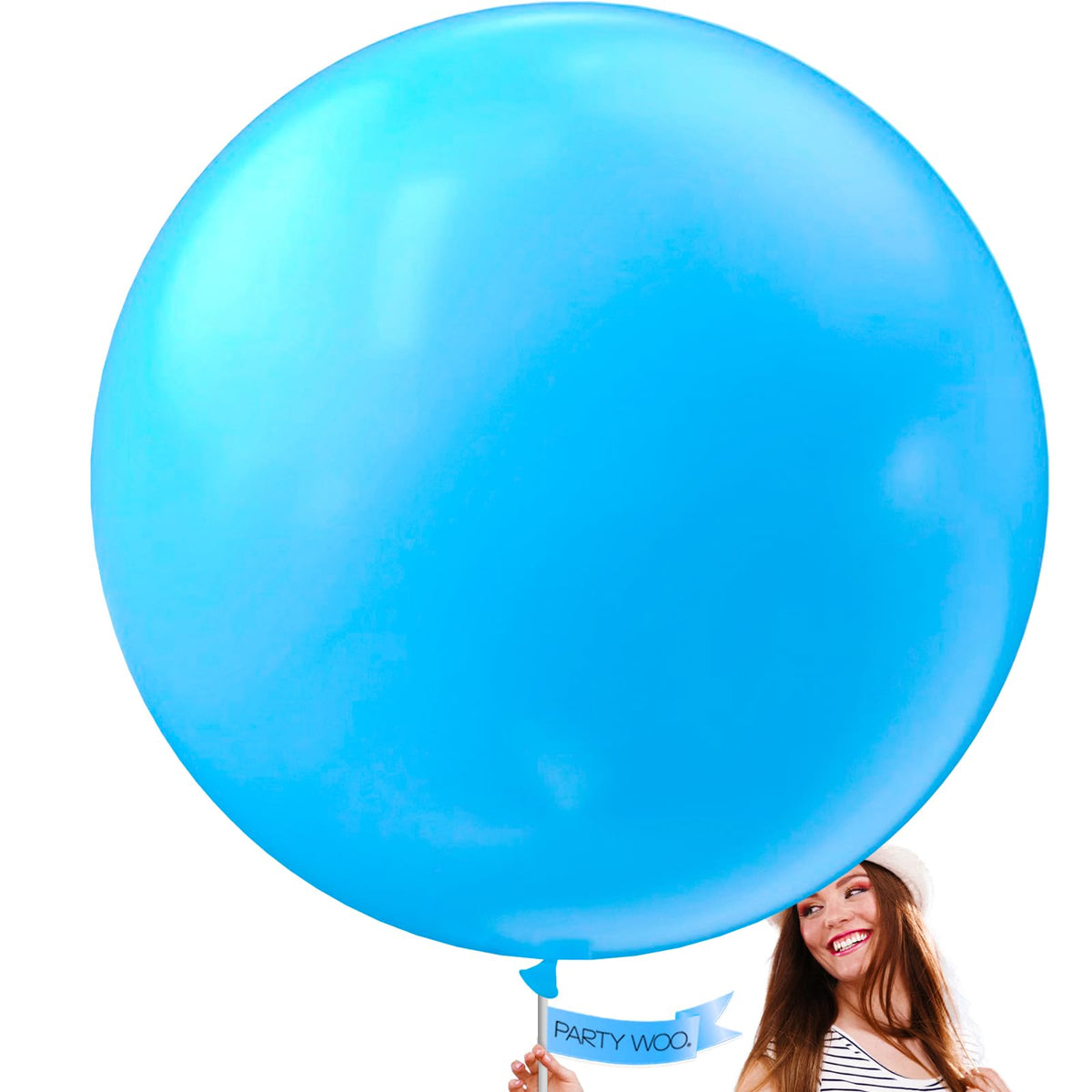 PartyWoo White Balloons 155pcs Matte White Latex Balloons Different Sizes