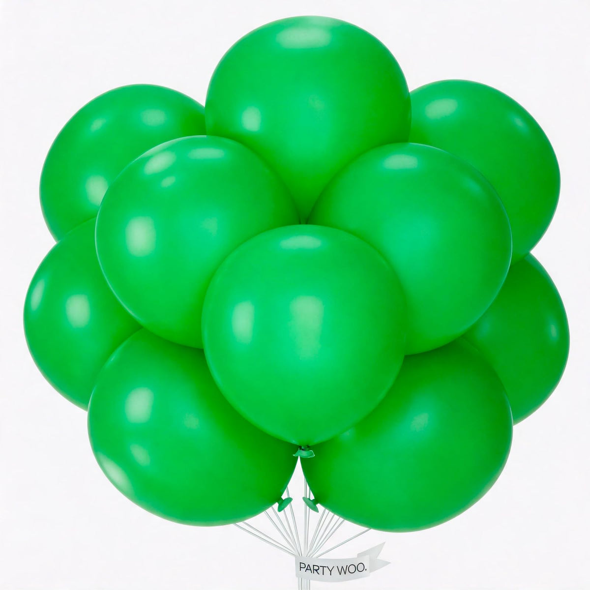 PartyWoo White Balloons 155pcs Matte White Latex Balloons Different Sizes