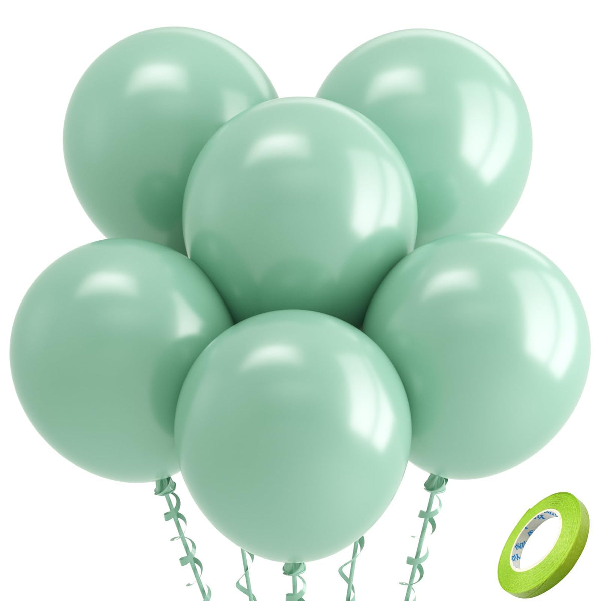 Bezente Assorted Latex Rainbow Balloons 100 Pack 12 inch