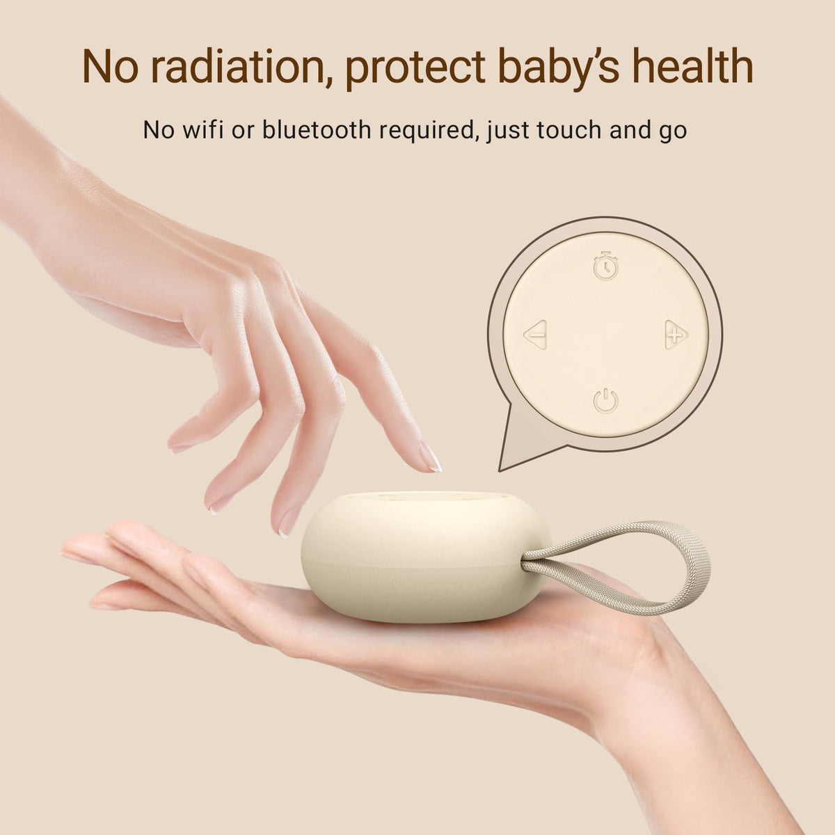 Portable Baby Sound Machine & Essentials for Babies & Kids-Rose