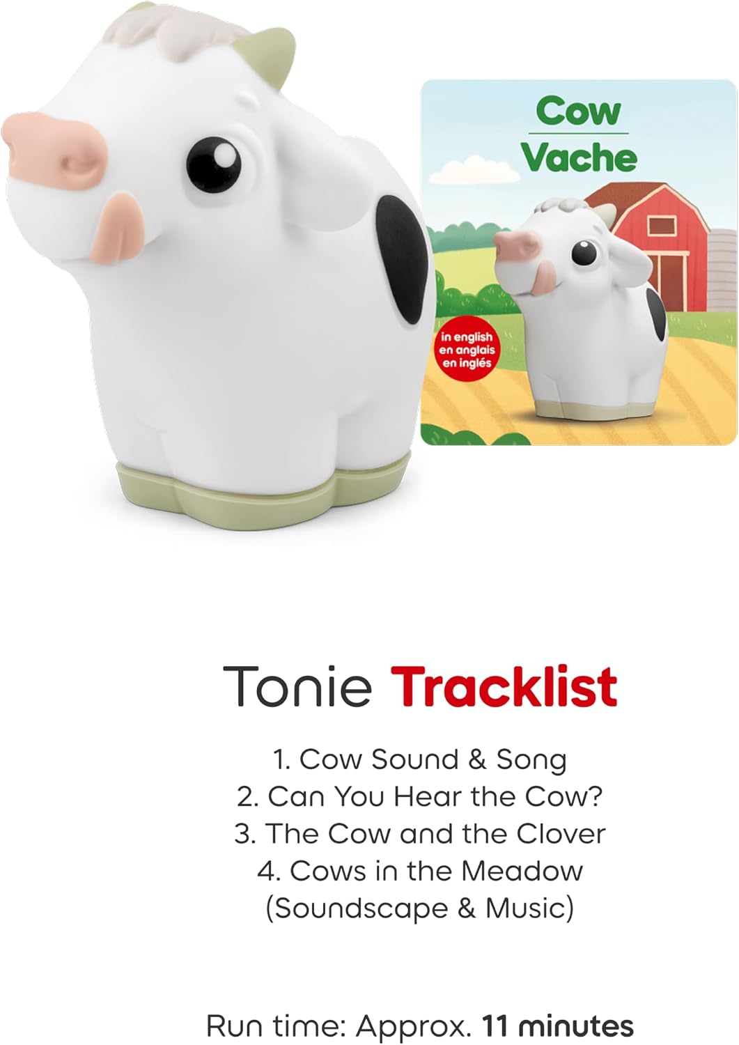 Toniebox 2 My First Farm Bundle for Kids 1+ with Soft and Squeezable Cow, Horse, and Pig - Cloud Pink