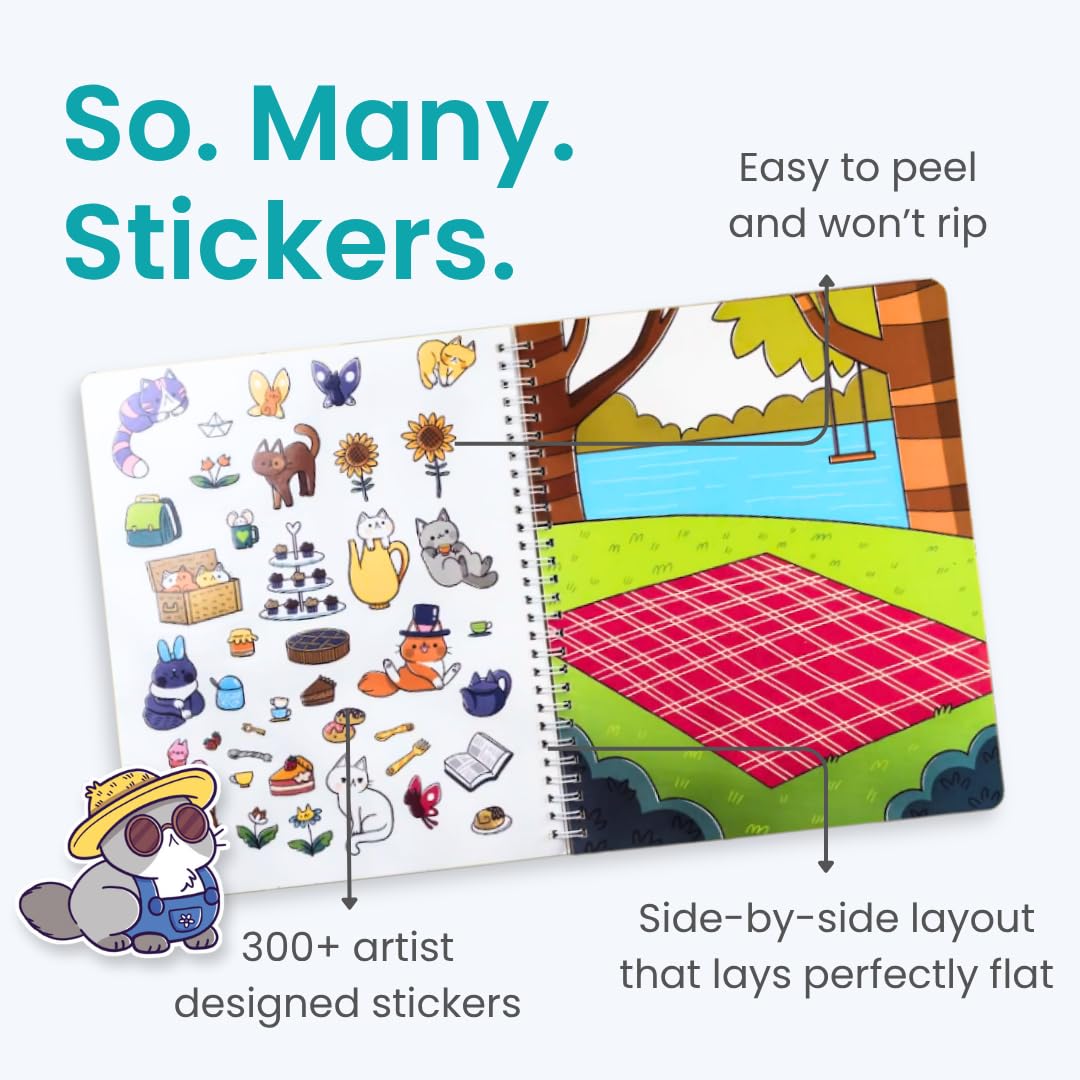 Cupkin Spooky Village Halloween Coloring & Sticker Book | 300+ Stickers