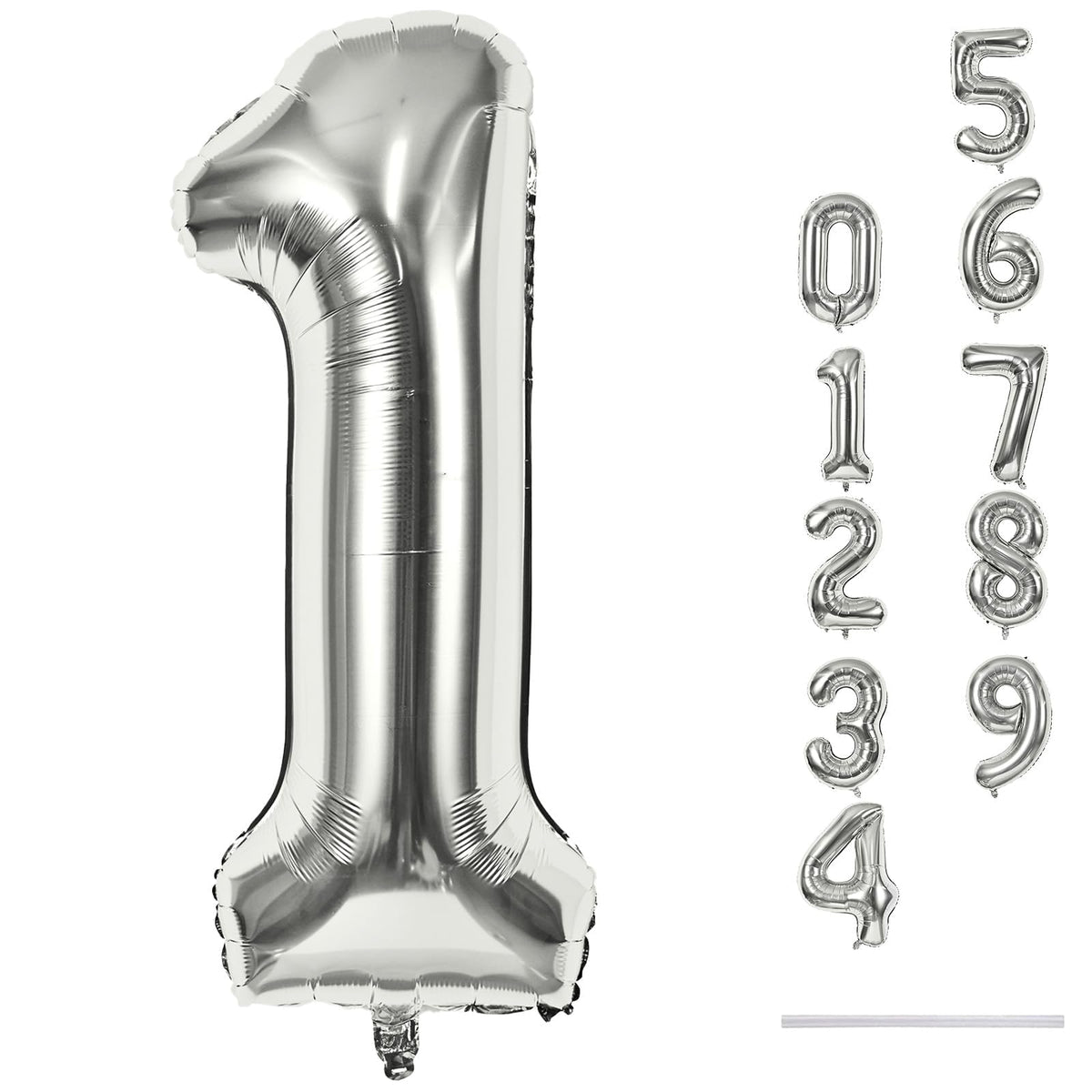 40 Inch Balloon Number 3 Blue, Large Foil Number Balloons Set 0-9, Digital 3 Helium Balloons for Boys Men 3rd 13th 30th Birthday Anniversary Graduation New Year's Eve Party Decoration Supplies