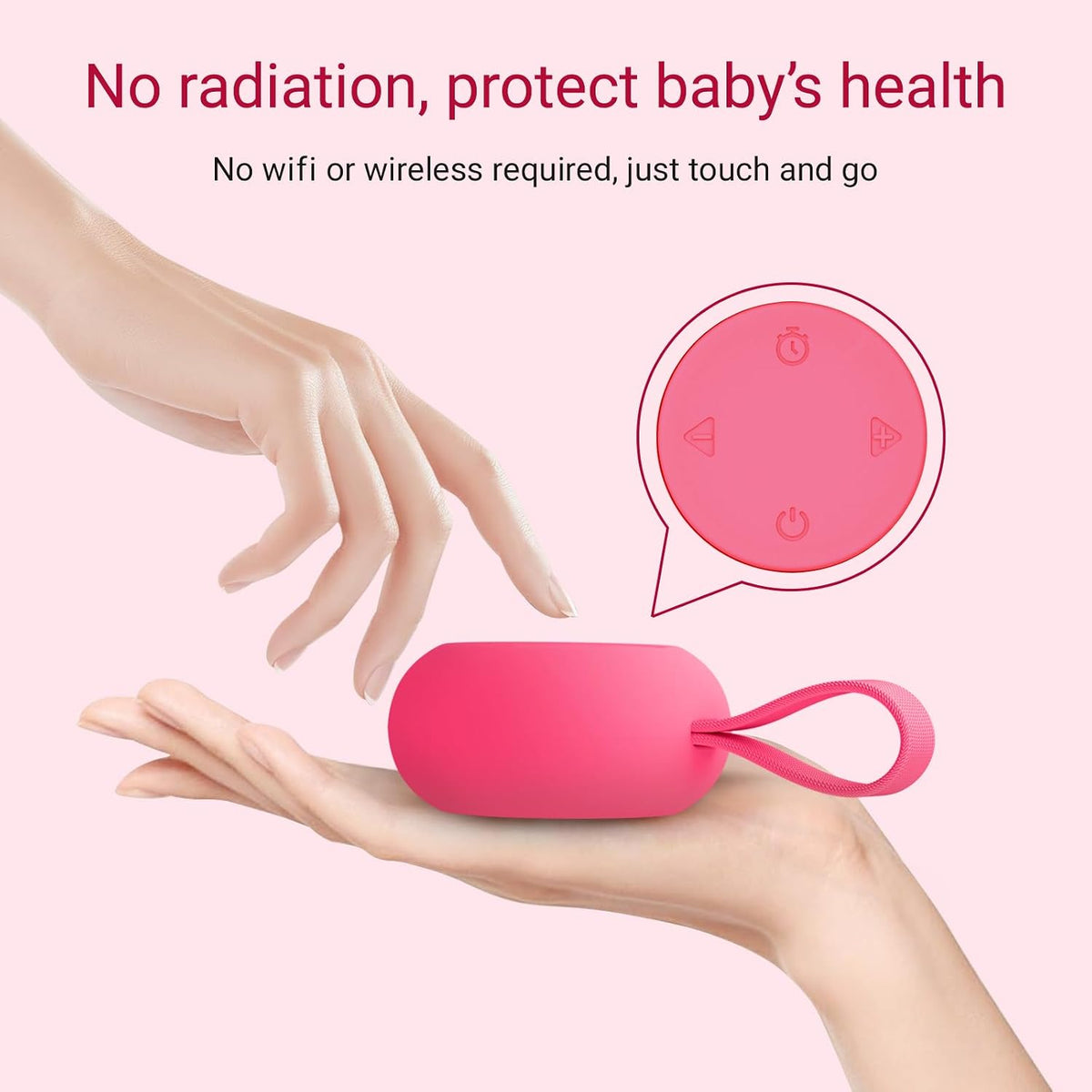 Portable Baby Sound Machine & Essentials for Babies & Kids-Rose