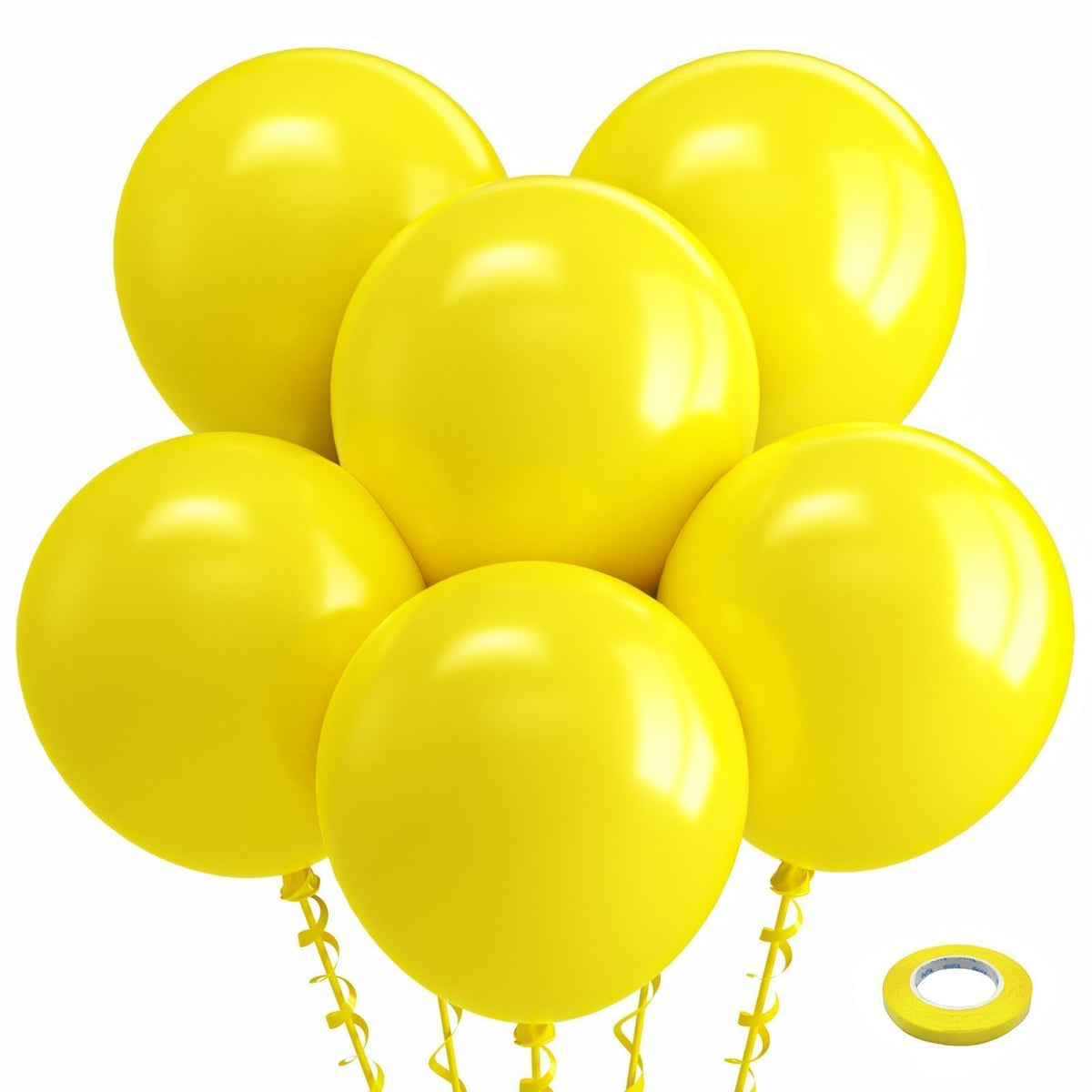 Bezente Assorted Latex Rainbow Balloons 100 Pack 12 inch