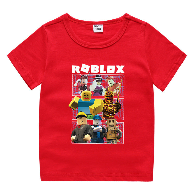 Children's summer short sleeved T-shirt