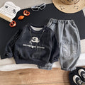 Hoodie long sleeved two-piece set for baby and children's clothing