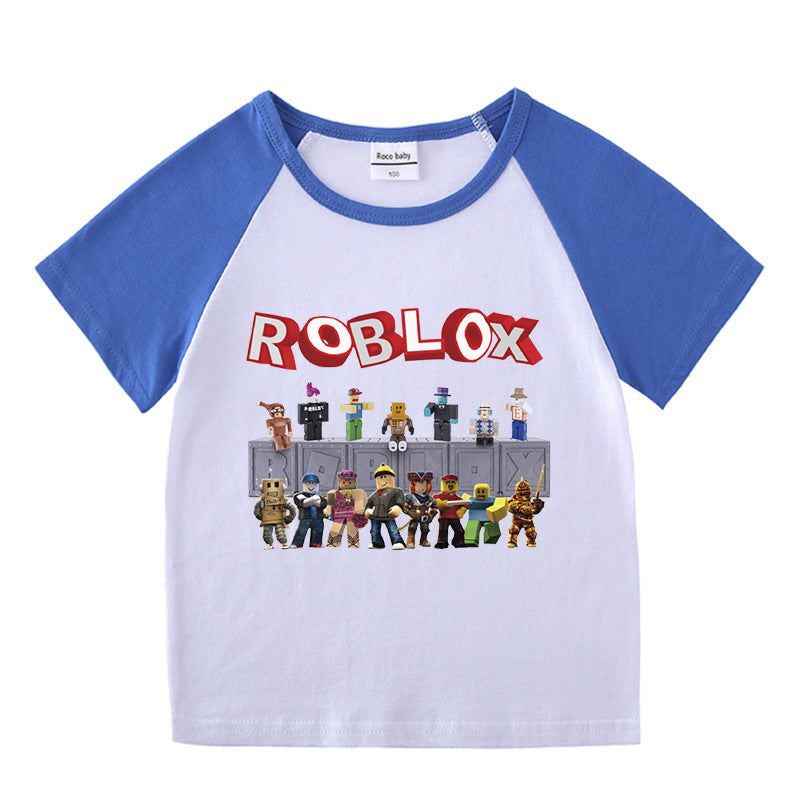 Children's summer short sleeved T-shirt