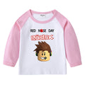 Roblox Children's Cotton Shoulder Insert T-shirt Round Neck