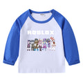 Children's game round neck cartoon long sleeved shirt
