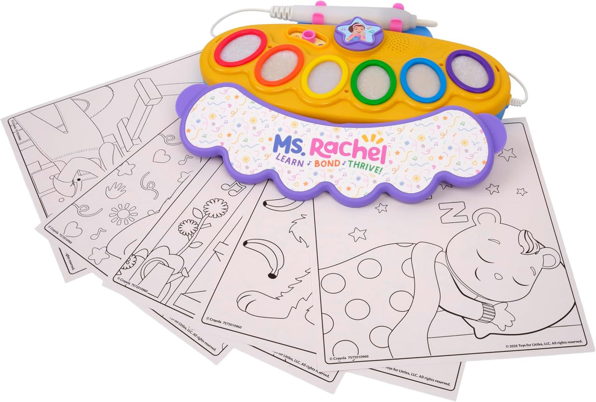 Crayola Ms Rachel Color Wonder Magic Light Brush, Mess Free Coloring Toy 3+