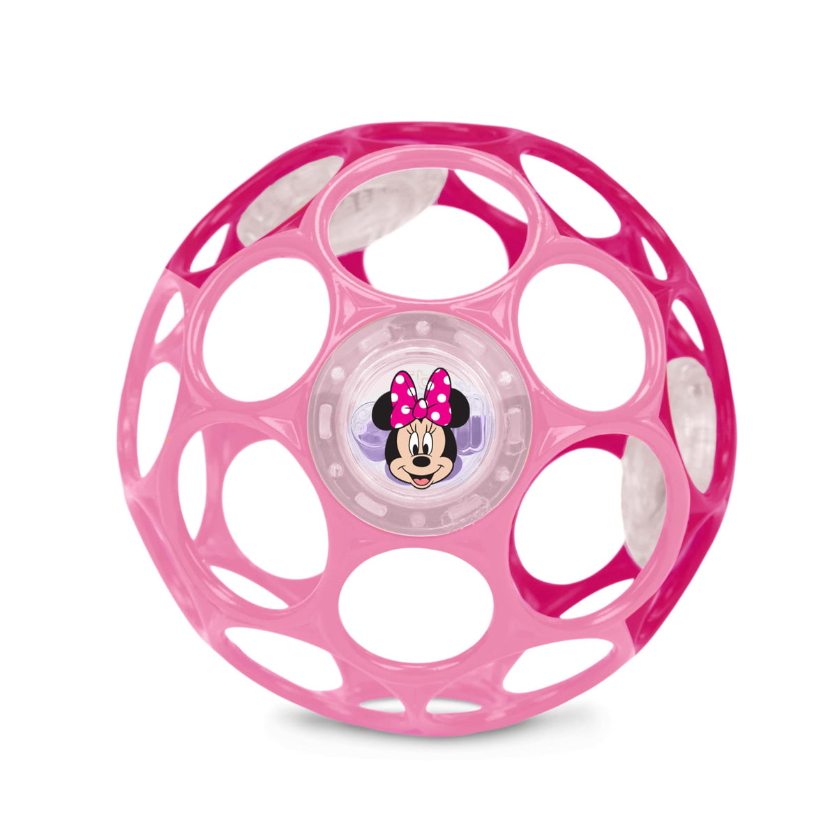 Bright Starts Oball Grippin' Goals Rattle Soccer Ball - Black & White, Easy-Grasp Toy for Newborn and Up