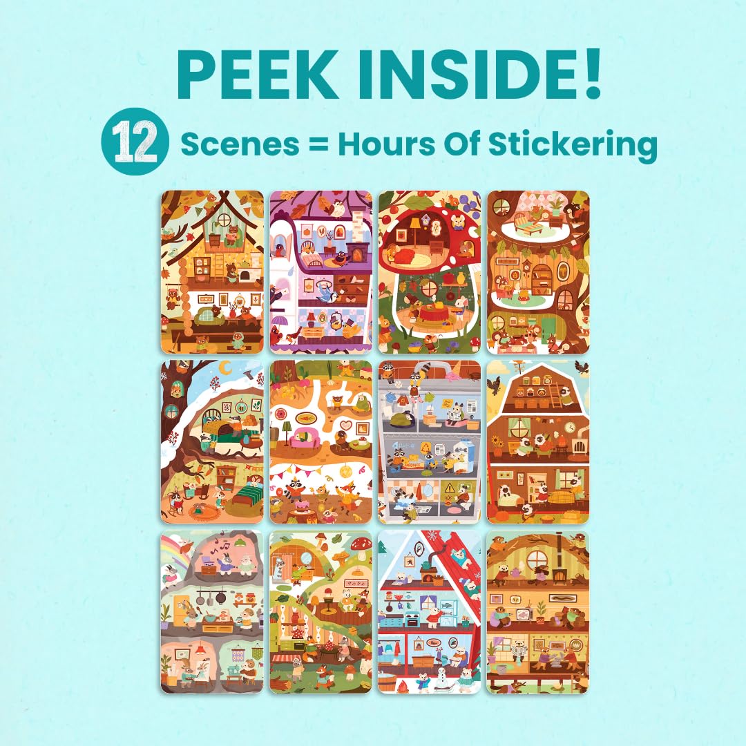 Cupkin Spooky Village Halloween Coloring & Sticker Book | 300+ Stickers