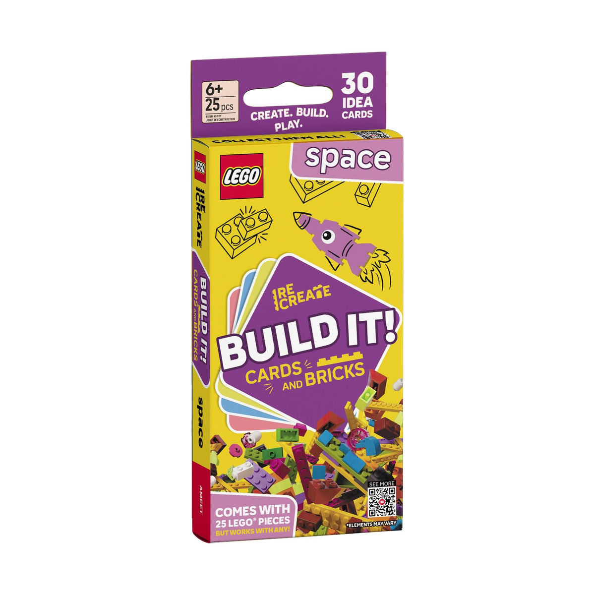 LEGO Recreate Activity Cards – Animals | Creative Building Game with 30+ Activity Cards & 25 LEGO Elements | Ages 6+